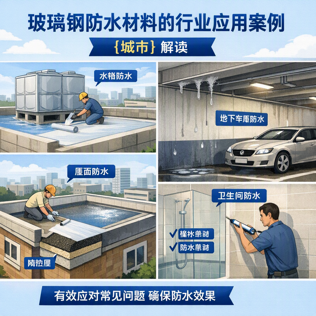 玻璃钢防水材料的行业应用案例，沧州解读